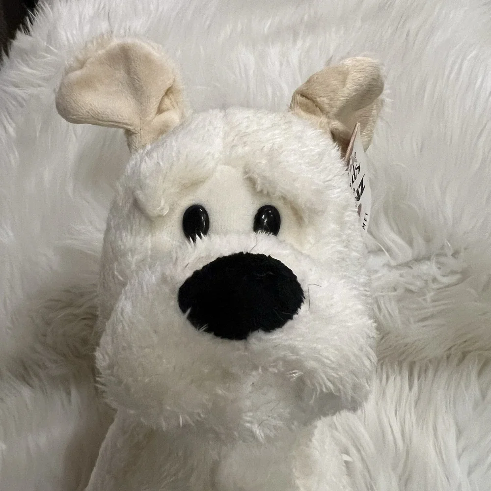 Ganz Ralph the Dog Plush Off White Beige Ears‎ Stuffed Animal Tags 9